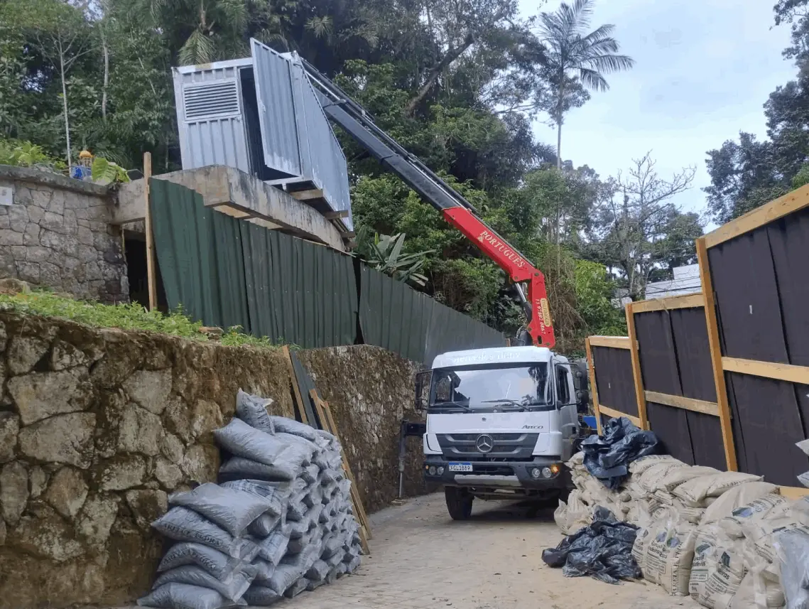 transportes em geral, locação de munck em Guarujá