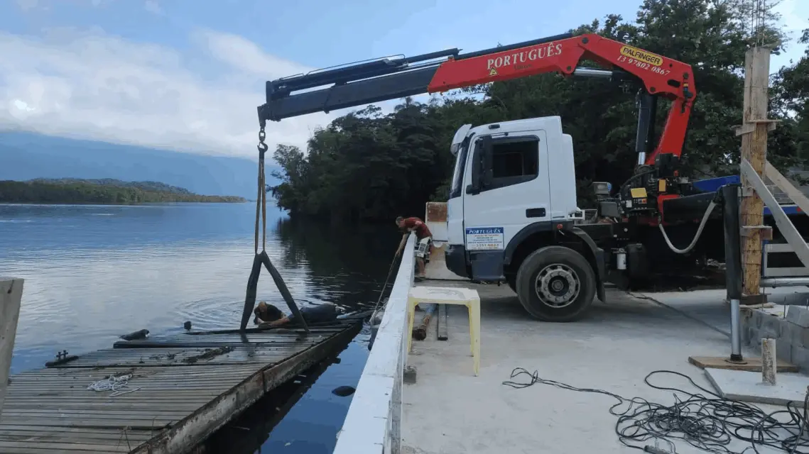 transportes em geral, locação de munck em Guarujá