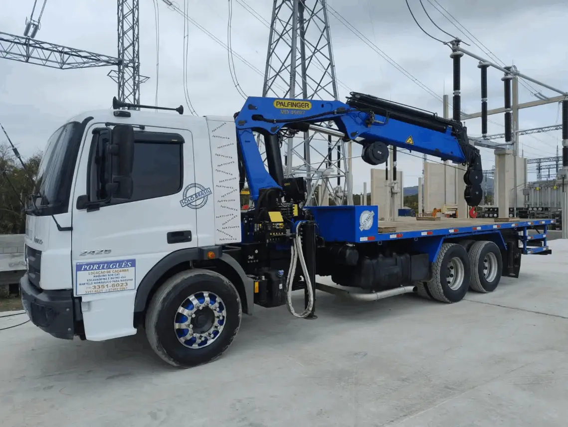 transportes em geral, locação de munck em Guarujá