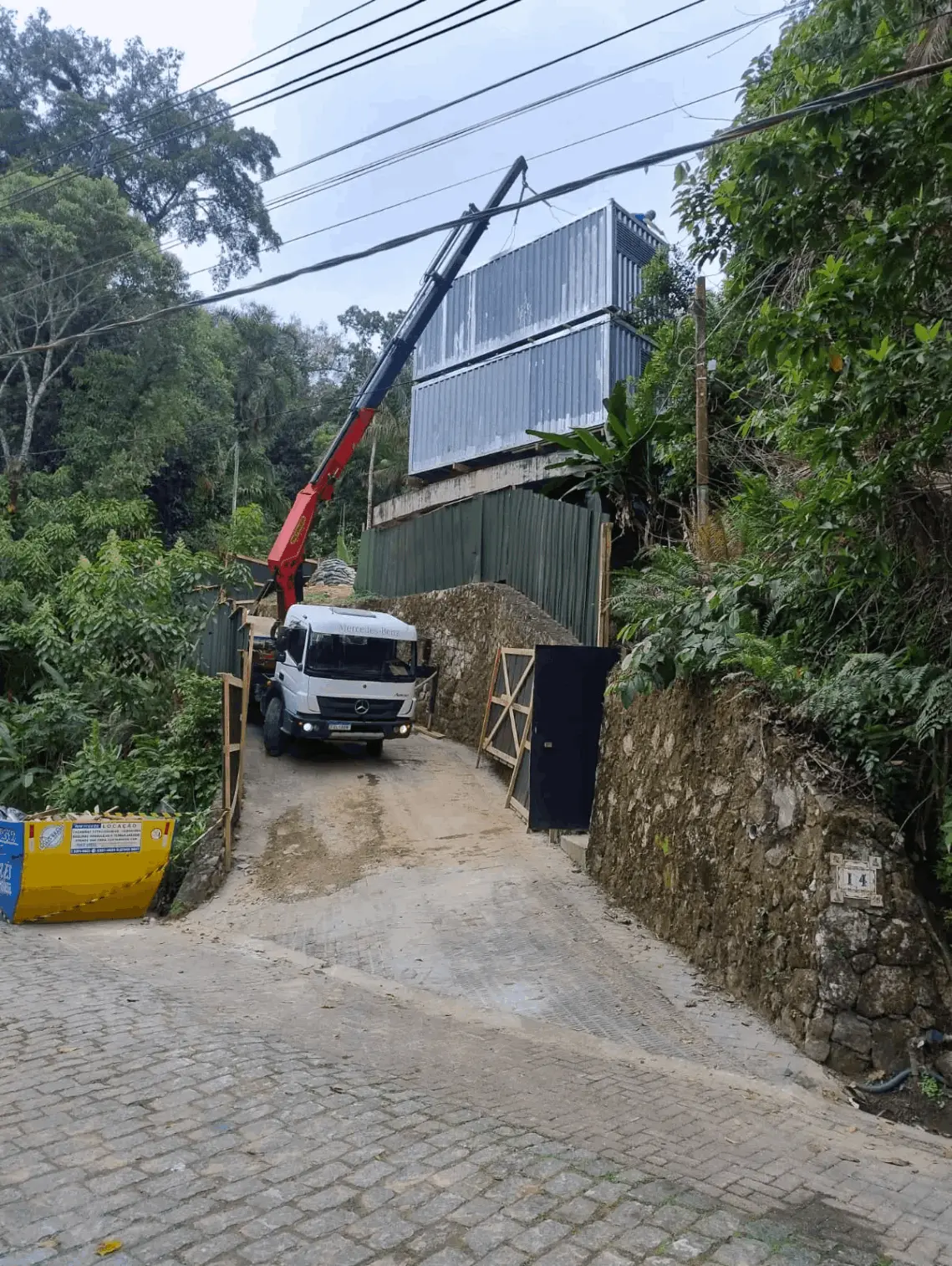 transportes em geral, locação de munck em Guarujá